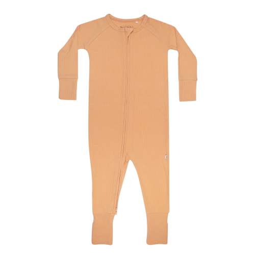 Creamsicle Small Ribbed Zip Romper
 – Brave Little Ones