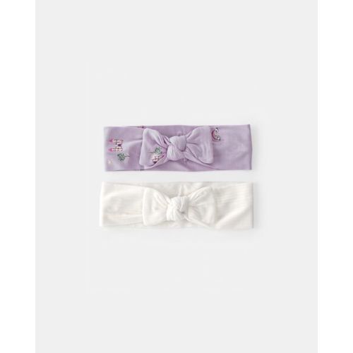 Baby Girl Fairytale PurelySoft Headbands - Purple/Ivory | Carter's