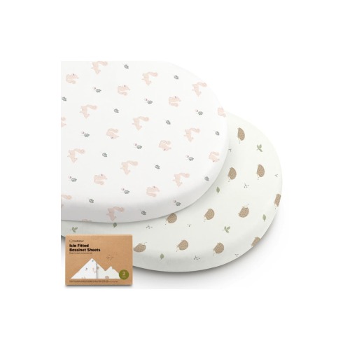 2-Pack Isla Fitted Bassinet Sheets