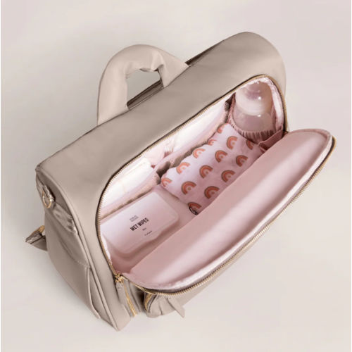 JuJuBe Signature Satchel Washable Diaper Bag - Taupe