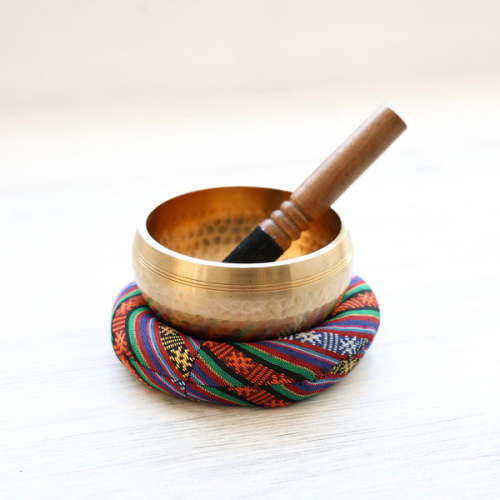 Authentic Hand-Hammered Tibetan Singing Bowl Set - DharmaShop
