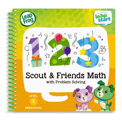 LeapFrog LeapStart 3D Math Book, Scout and Friends, for Preschool Problem-Solving