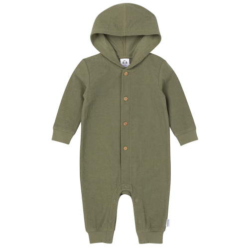 Gerber Baby Neutral Long Sleeve Hooded Romper, Sizes Newborn - 24 Months