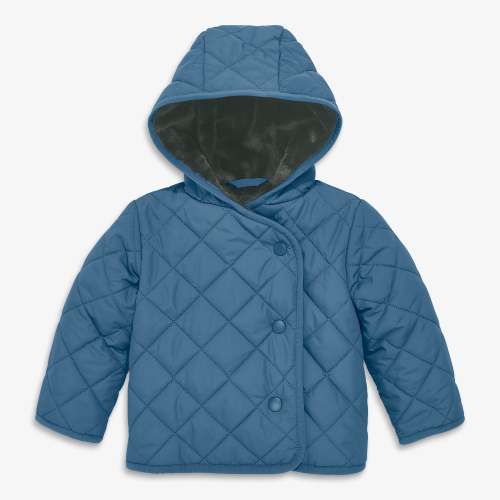 Baby quilted fleece-lined puffer jacket - Moonlight / 3-6