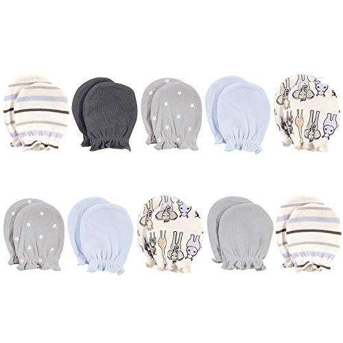 Hudson Baby Unisex Baby Cotton Scratch Mittens