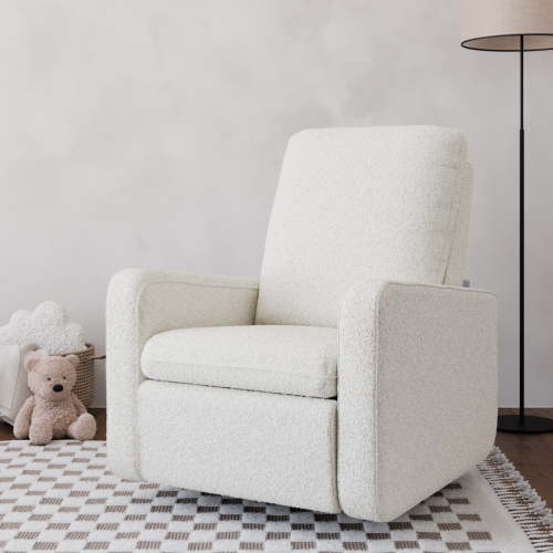 Graco Teddi Infant Power Recliner Swivel Glider with USB, Ivory Boucle
