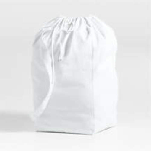 White Canvas Laundry Bag