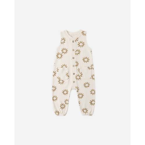 Summer Waffle Jumpsuit Sunny