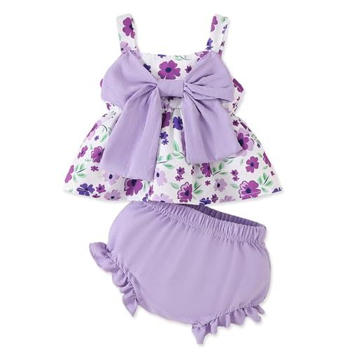 Newborn Baby Girl Clothes Summer Outfits Infant Ruffle Sleeveless Cute Bow Tank Tops 3 6 12 18 Months