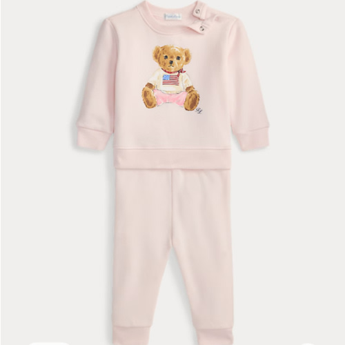 Polo Bear Fleece Sweatshirt & Pant Set