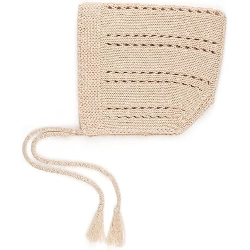 Organic Cotton Knit Baby Hat Girls boy Weather Knitted Hollow Handmade Kids elf hat