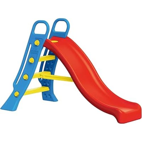 Big Water Slide - Colorful Plastic Outdoor Water Slide, Attach to Garden Hose for Water Feature, Indoor Use Too, Kids and Toddlers Ages 2 and up