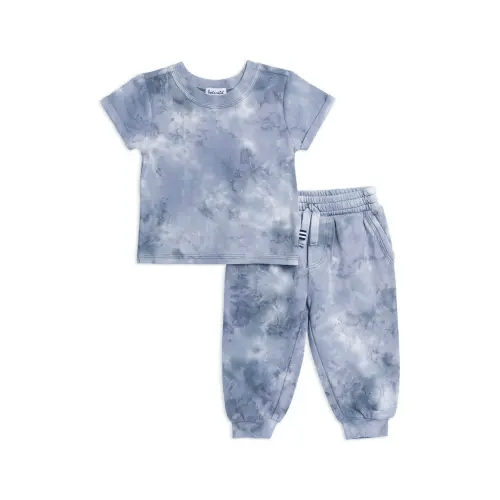 Splendid Shadow Wash Short Sleeved Tee & Pants Set - Baby