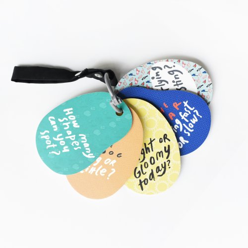 Wee Gallery Stroller Cards - I See on a Walk - Black