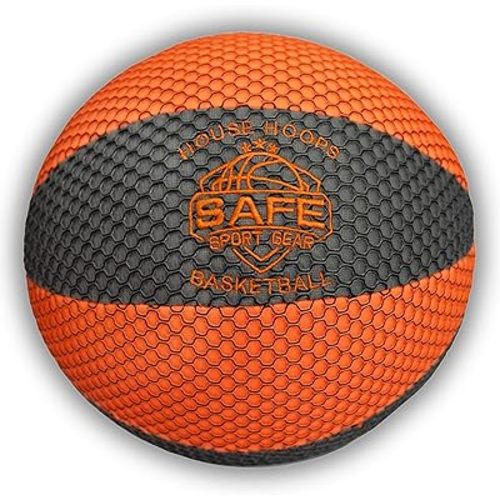 Safe Sport Gear The House Basketball - HouseHoops Basketball - Realistic Texture and Bounce - Will Not Scuff or Scratch Floors and Walls