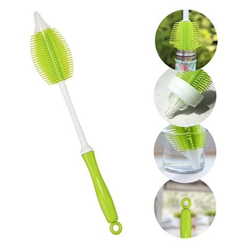 Innobaby 2-in-1 Silicone Bottle Brush, Green