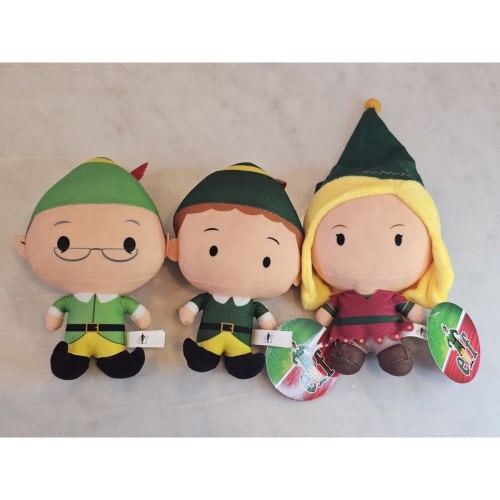 Elf The Movie Plush Set Of 3 Officially Licensed Buddy Jovie Papa NEW