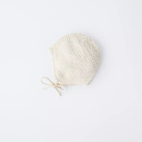 COTTON SILK TEXTURED BONNET - Ecru | ZARA United States