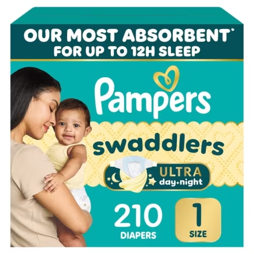 Pampers Swaddlers Ultra Diapers Sizes 1 - 2 | Costco