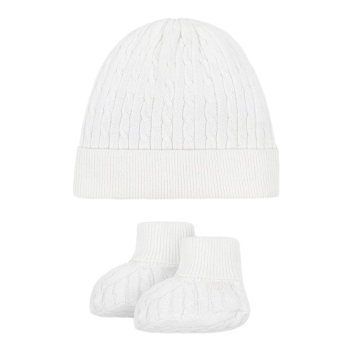 Baby Organic Sweater Beanie and Bootie Set, Infant