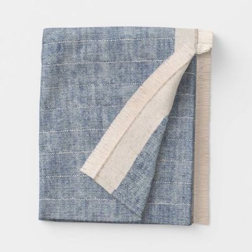 Lightweight Woven Throw Blanket Blue - Threshold™
