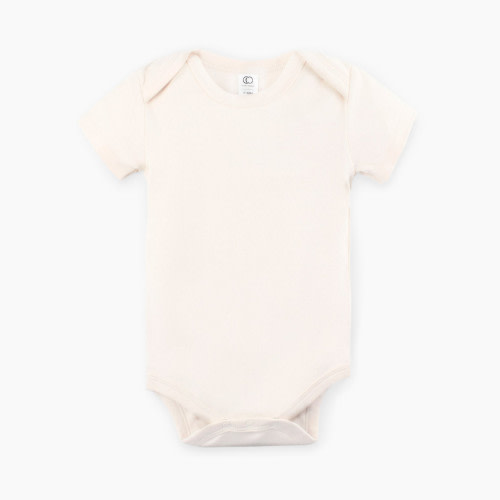 Colored Organics Short-Sleeve Bodysuit - Natural, 0-3M