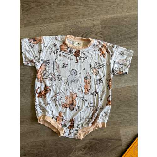 Classic Winnie the Pooh Bubble Romper| Disneyland Outfit | Oversized Infant Romper | Soft & Breathable Baby Outfit | Disney Baby Fit