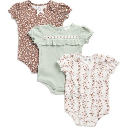 Nicole Miller Assorted 3-Pack Bodysuits | Nordstromrack