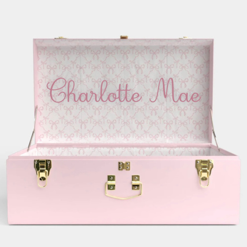 Girl Grand Trunk | Best Seller - Pink / Bella’s Bows / Embroidery