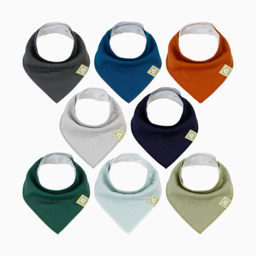 Organic Bandana Bibs (8 Pack) - Hunter