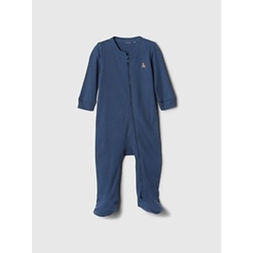 Baby Ribbed Two-Way Zip One-Piece | Gap Factory