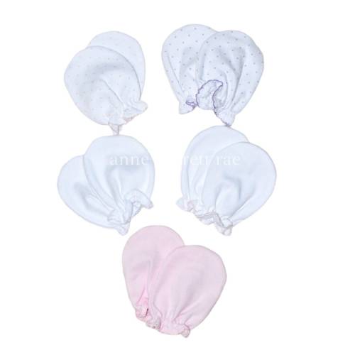 Pima Cotton Mittens- Newborn Mittens- No Scratch Mittens- Pima Cotton Baby-Baby Shower Gift-Baby Gloves
