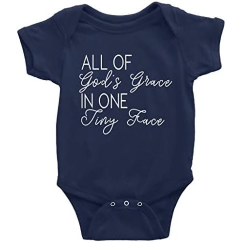 All of God's Grace in One Tiny Face Baby Romper Bodysuit Infant Baby Clothes