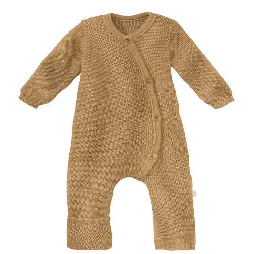 Disana Organic Merino Wool Knit Baby Coverall - Caramel – Little Zen One - 0-3M