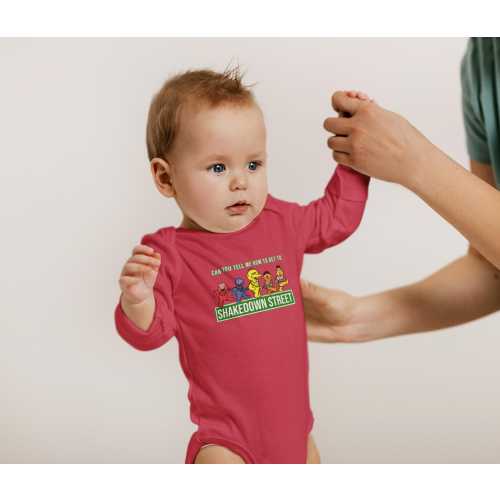 Grateful Dead Shakedown Street Long Sleeve Infant Bodysuit, Baby Lot Fan Gift, SS Inspired