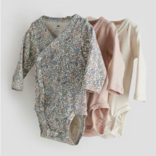 3-pack Wrapover Bodysuits