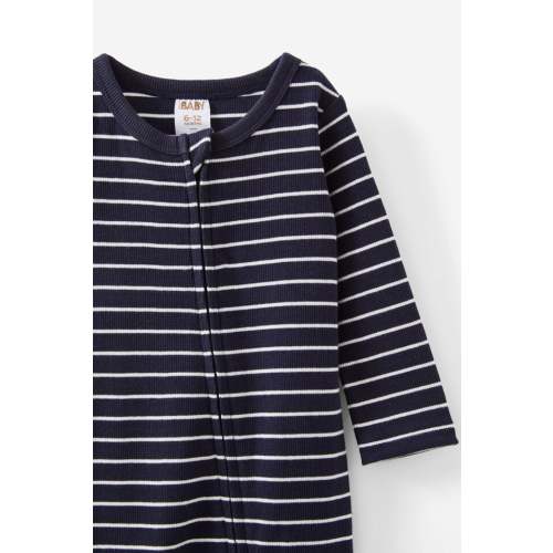 The Billie Long Sleeve Rib Romper