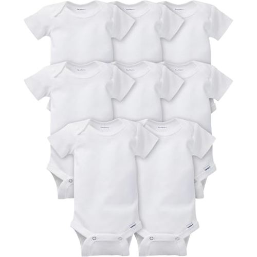 Gerber Baby Boys & Girls 8-Pack Short Sleeve Onesies Bodysuits