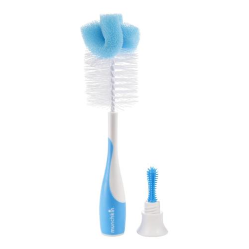 Munchkin Sponge Bottle and Nipple Brush - Teal (Colors/Styles May Vary)