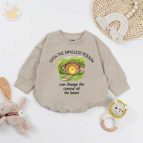 Hobbit Baby Romper, Bookish Baby Romper, Shire Toddler, Halfling Onesie, Even the Smallest Person Quote Shirt, Storybook Inspired Baby Gift