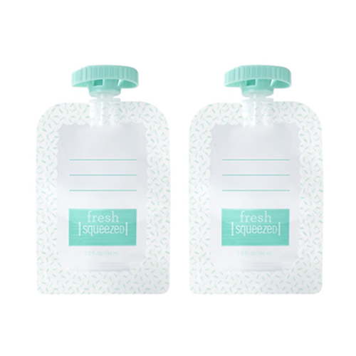 Homemade Babies Food Squeeze Station with Reusable Bags Dishwasher Safe BPA-Free Puree Food Maker Pouch Filling Station