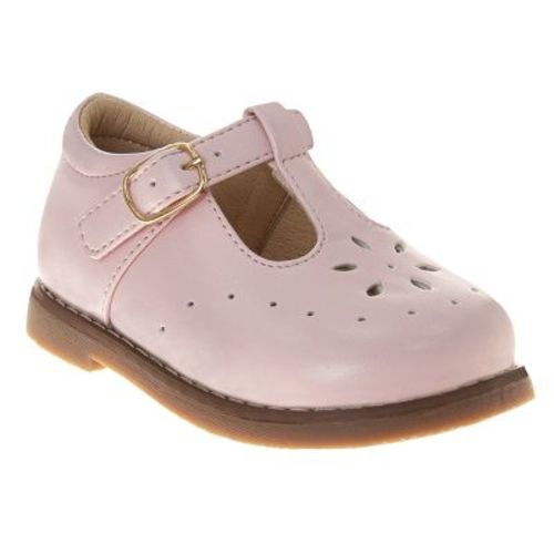 Josmo Unisex Boys Girls Walking Shoes Hard Sole T, Strap Mary Janes (Infants) Color Pink, Size 4½