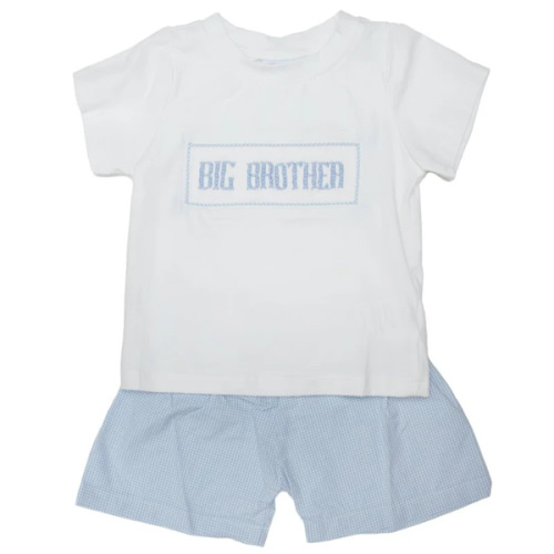 Big Brother - Blue Gingham Robert Shorts Set