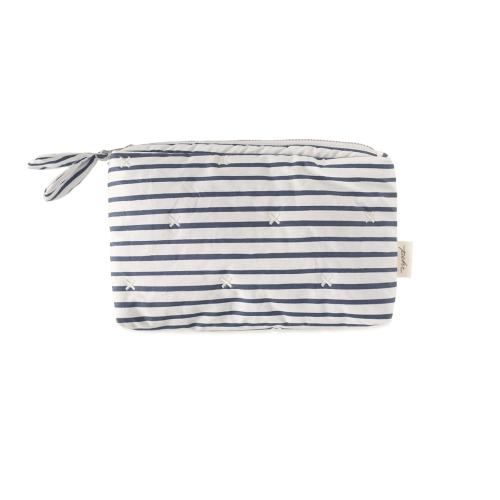 On The Go Mini Pouch - Ink Blue