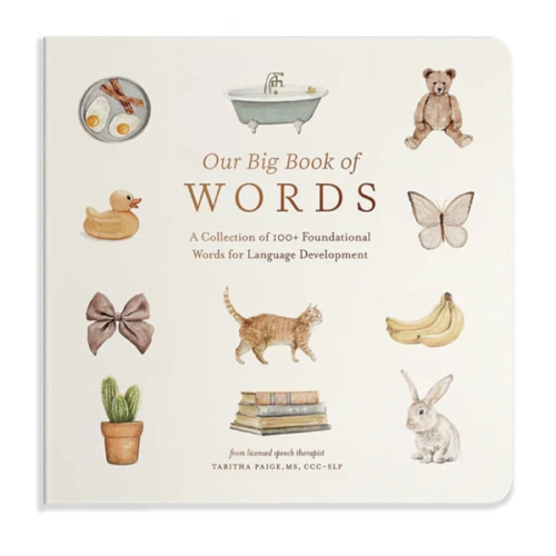 Our Big Book of First Words: A Collection of 100+ Foundational Words for Language Development (Tabitha Paige Children's Book Series)