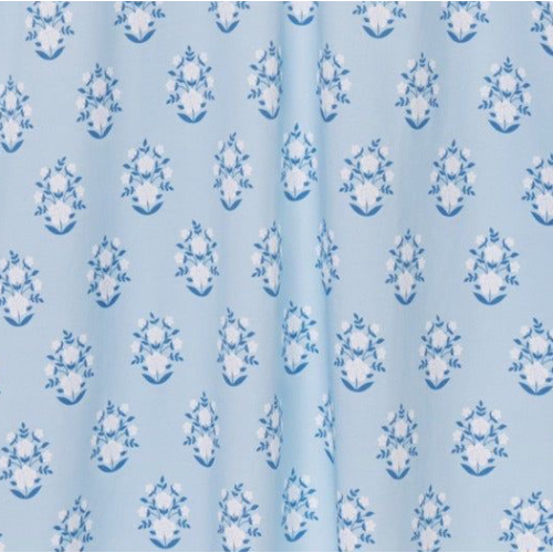 LAKE | Women | Pima Cotton Pajamas | French Blue Cottage Floral Maternity Nightgown