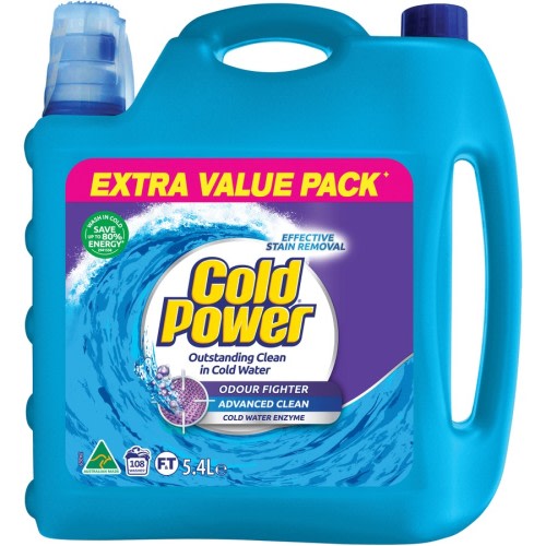 Cold Power Odour Fighter Liquid Laundry Detergent 5.4L