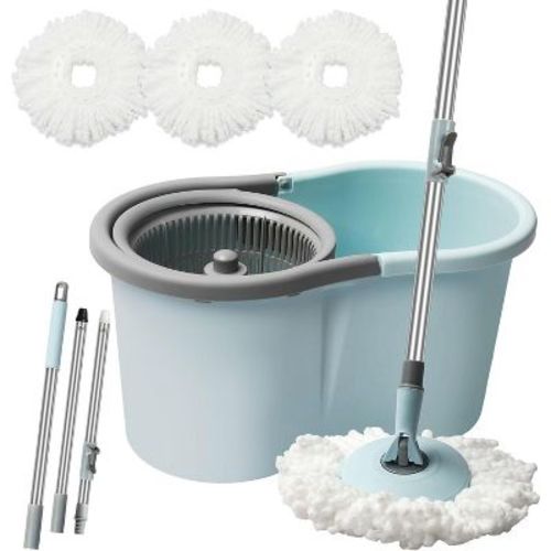 Mop and Bucket with Wringer Set for Home, 50" Extended Handle