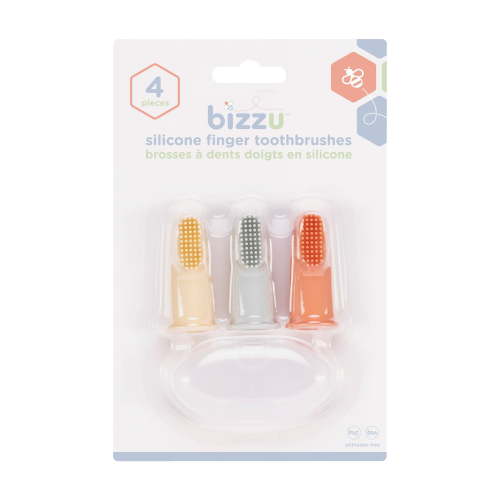 Bizzu Finger Toothbrush 3-pk