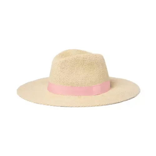 Girl Natural Wide-Brim Straw Hat by Janie and Jack